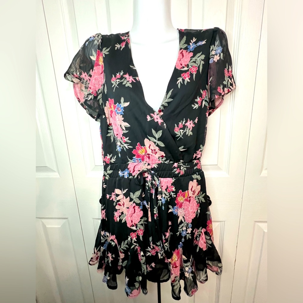 Floral Skort Romper - Size XS